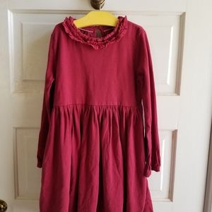 Mini Boden cranberry soft wash dress size 6 7